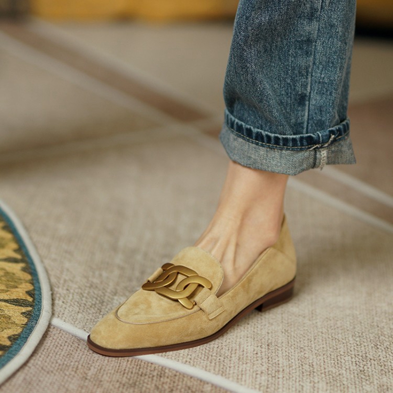Women'S Shoes - Mocassins en cuir suédé pour femmes,