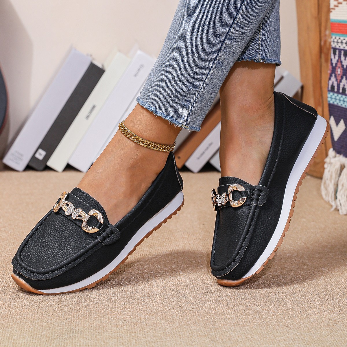Sneakers - Nouvelles Chaussures Plates Femme 2026 Printemps
